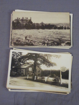 A collection of black and white postcards including Cowfold and Tunbridge Wells