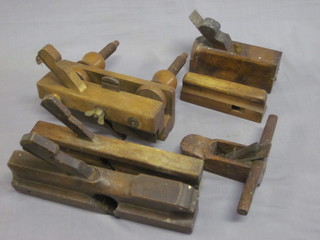 A smoothing plane, 3 moulding planes and other tools etc