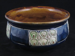 A circular Royal Doulton Ivy Parington bowl, the base with  Doulton mark and incised D, 7"