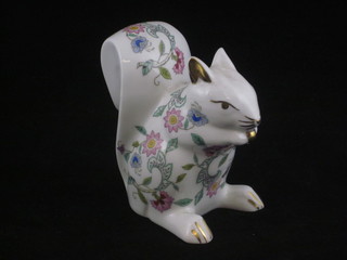 A Minton Hadden Hall pattern figure of a seated squirrel 4"