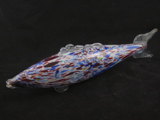 A Murano glass figure of a fish 15"