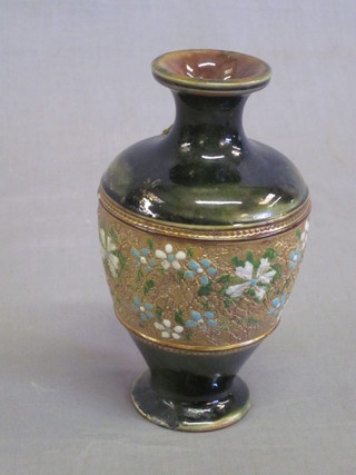 A Royal Doulton vase 5 1/2", base numbered 7074