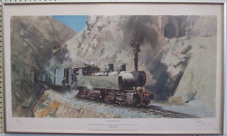 Terrence Cuneo, a limited edition coloured print "The Climb to Asmara" 450/850, 15" x 29 1/2"