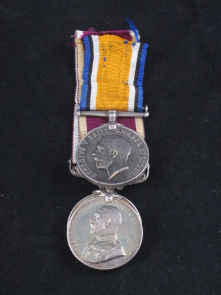 A group of 3 to later Warrant Officer Class 2 E Lethbridge  comprising British War medal, George V issue Army Long Service Good Conduct medal and George VI issue Meritorious  Service medal