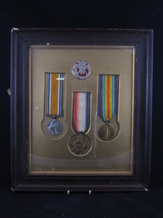 A group of 3 medals to 18272 Pte. W Cox, Duke of Cornwalls  Light Infantry comprising 1914-15 Star, British War medal and  Victory medal