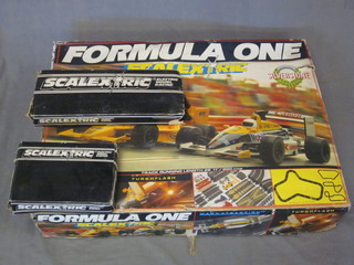 A Scalextric Formula One racing game