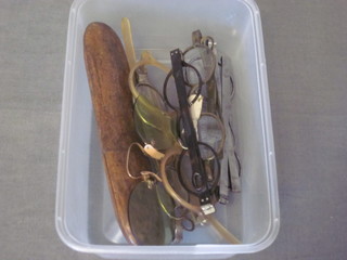 A collection of various Antique spectacles