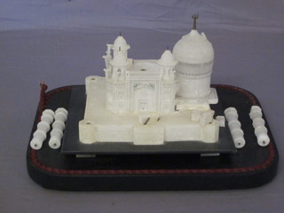 An Indian carved marble model of The Taj Mahal 9"