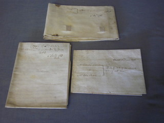 3 18th Century legal documents relating to properties in  Shoreham by Sea West Sussex