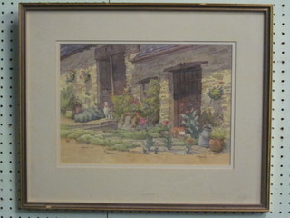 Susan Handy, watercolour "A Farm at Dulverton" 9" x 13"