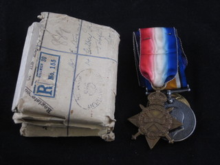 A group of 3 medals to 54275 Driver E Strange Royal Field  Artillery comprising 1914-15 Star, British War medal and Victory medal, together with 2 original cardboard presentation  boxes