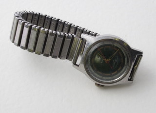 A lady's wristwatch by Westend Watch Company, contained in a stainless steel case