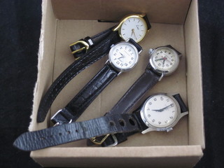 4 various wristwatches