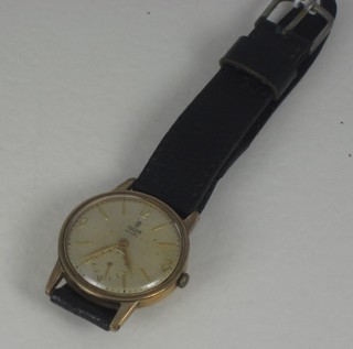 A gentleman's Tudor Royal wristwatch contained in a gold case complete with red plush case