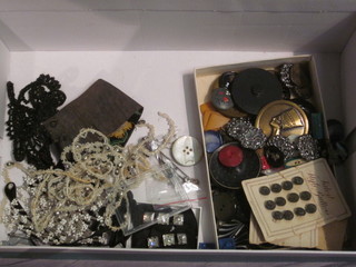 A collection of buttons etc