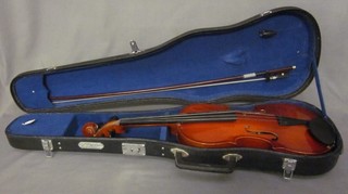 An Article Chinese violin, ref no. MV605 14", complete with carrying case