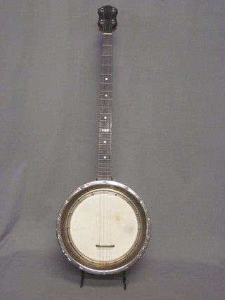 A tenor zither 4 stringed Green-op banjo, 1905 Abbots of Dallas