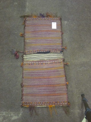 A Persian saddle bag 40" x 17"