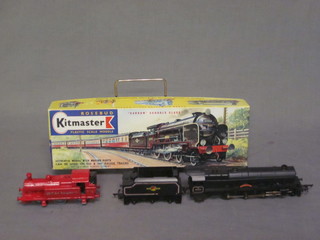 A Hornby electric locomotive tender Princess Victoria, a pressed  metal model of a tank engine and a Kitmaster model locomotive