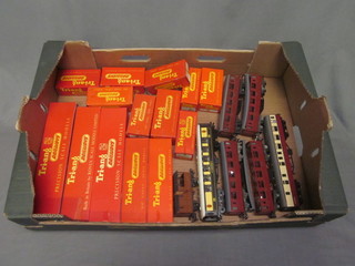 A quantity of various Triang carriages and rolling stock, some boxed