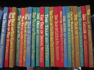 24 gold edge editions "The Works of Beatrix Potter" by F Wren  & Co