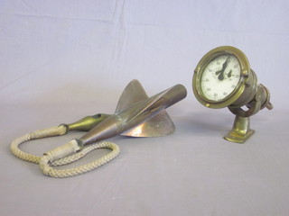 A Thomas Walker & sons brass Trident ship log with rotator