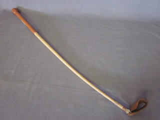 A leather riding crop