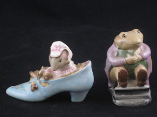 A Beswick Beatrix Potter figure - The Old Woman Who Lived in  a Shoe and 1 other Mr Jackson