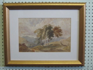 An 18th/19th Century watercolour drawing "Trees" 7 1/2" x 11"