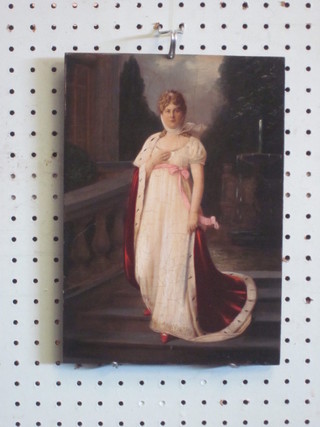 An Edwardian enhanced coloured photograph mounted on board  "Noble Woman" 11" x 8"