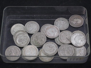 A collection of various silver half crowns
