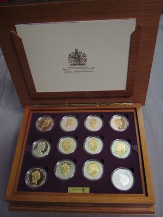 The Queen's Golden Jubilee collection of 24 silver proof crowns