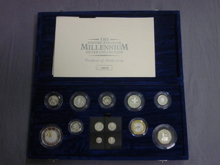A Millennium proof set of silver coins