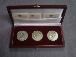 3 commemorative silver medals from the Vatican museum