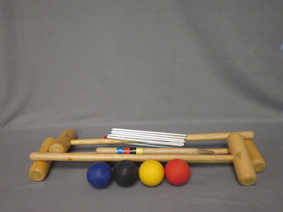 A Jaques croquet set, boxed