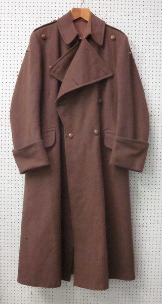 A George VI Royal Army service corps great coat by Alderton &  Sons