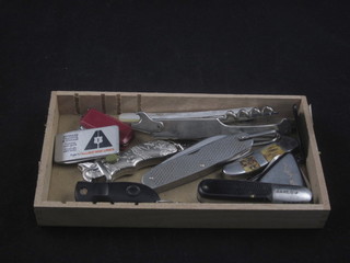 A collection of various pocket knives