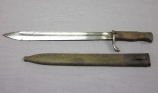 A WWI German bayonet, the blade marked Simson & Co of Suhl