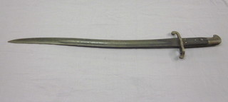 An 1860 patent Martini Henry sword bayonet, no scabbard   ILLUSTRATED