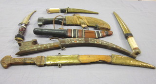 7 various Eastern daggers