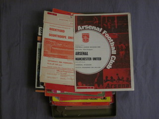 1 volume - Photographic History of English Football and a collection of Arsenal programmes