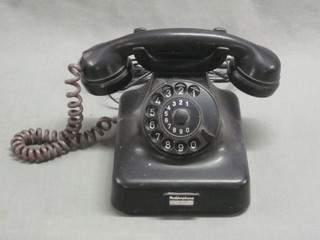 A German Bakelite dial telephone