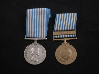 A pair to L/SFX 816452 H F Dixon L.A.M A Royal Naval,  comprising Korea medal and United Nations Korea medal