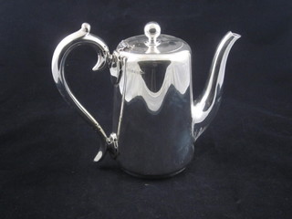 A silver plated hotelware coffee pot by Walker & Hall