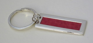 A silver key ring