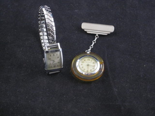 A lady's wristwatch marked Girard Perregaux together with a  Melrose pendant watch