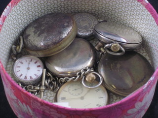 2 fob watches and 5 various stop watches