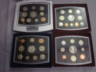 4 silver proof sets of coins 2000 - 2003
