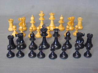 A Staunton wooden chess set