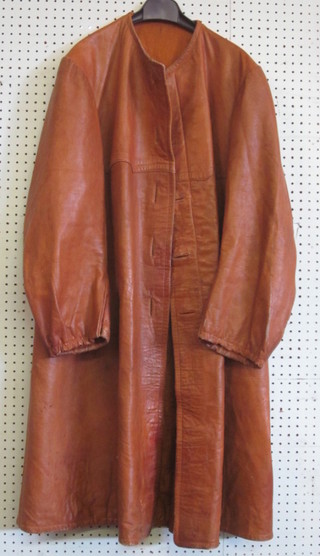 A leather flying/motoring jacket